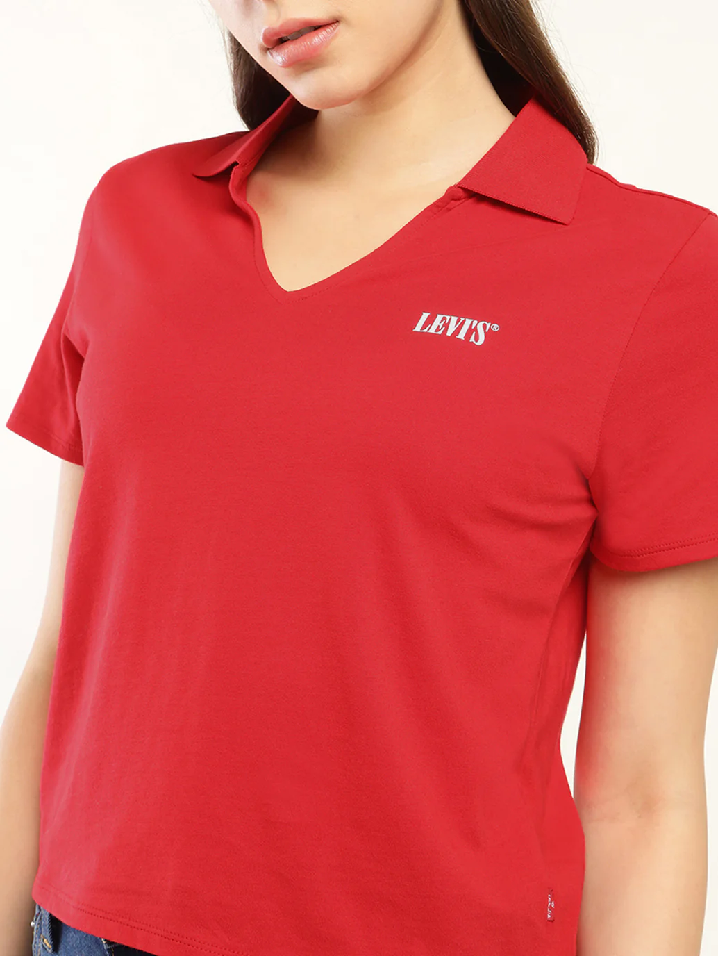 Women's Solid Polo T-Shirt - Image 4