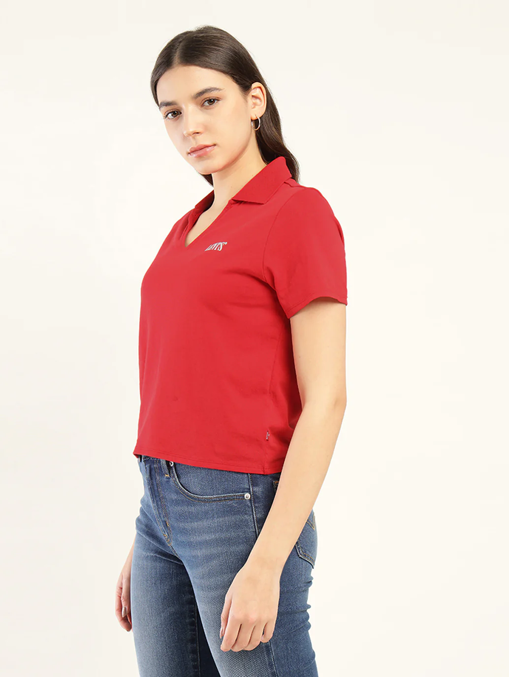 Women's Solid Polo T-Shirt - Image 5