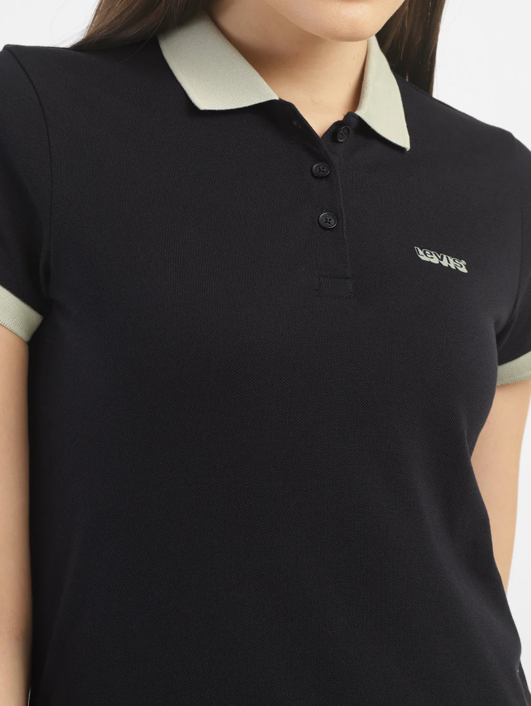 Women's Solid Polo T shirt - Image 5