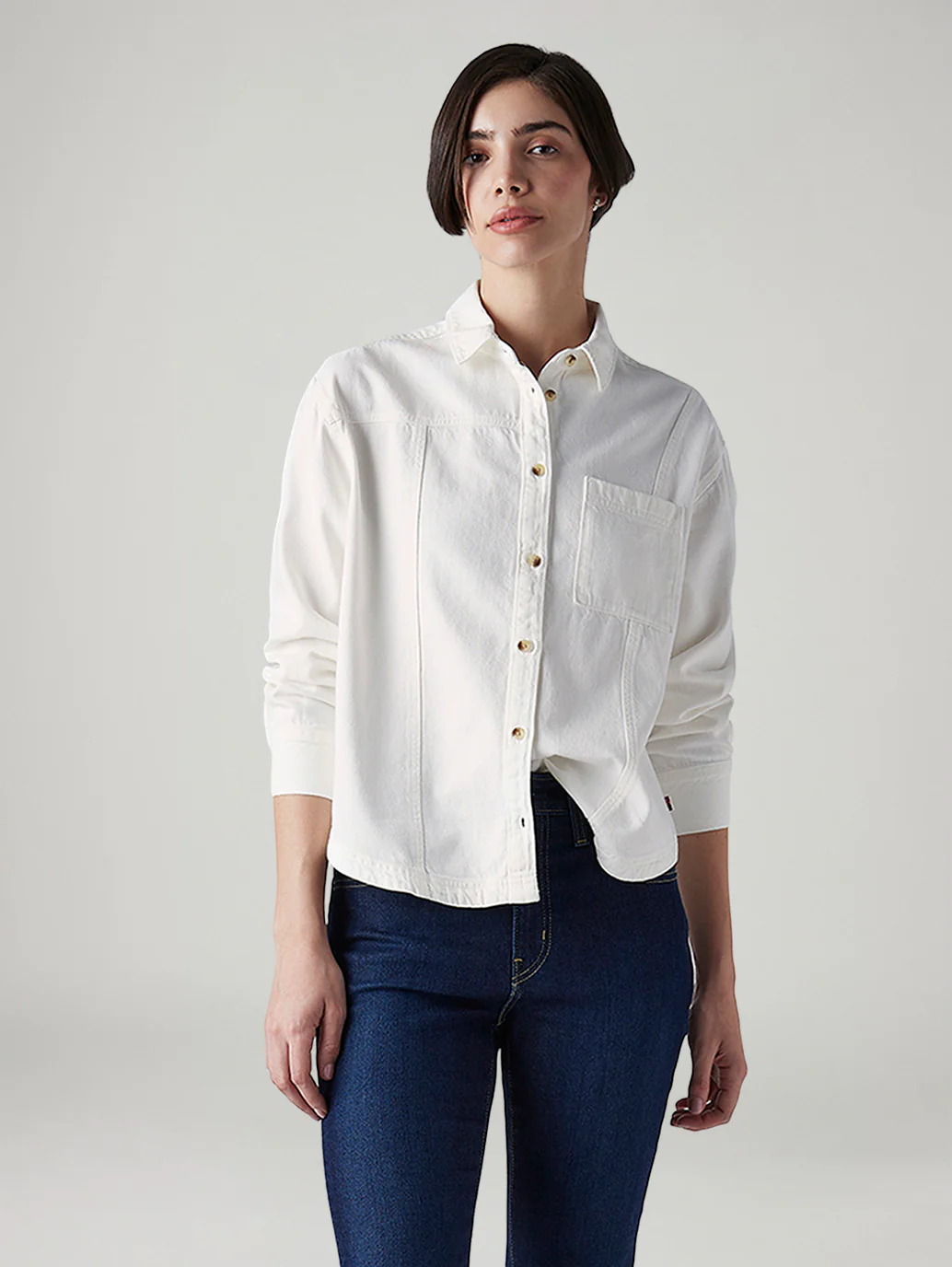 Women's Solid Regular Fit Shirt - Image 2