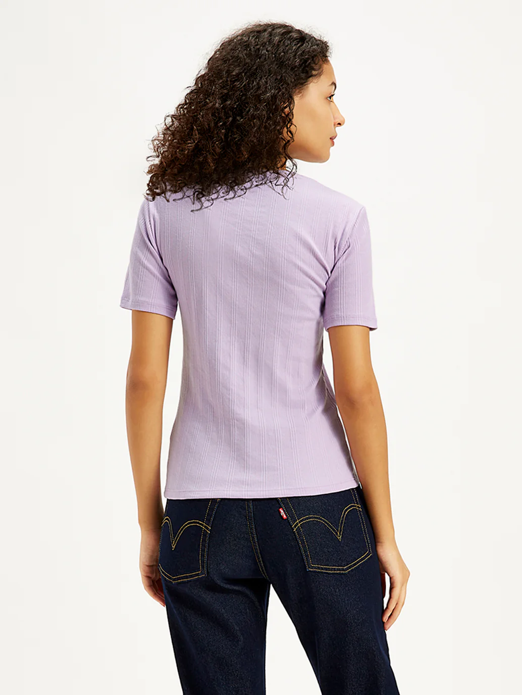 Women's Solid Regular Fit T-Shirt - Image 4