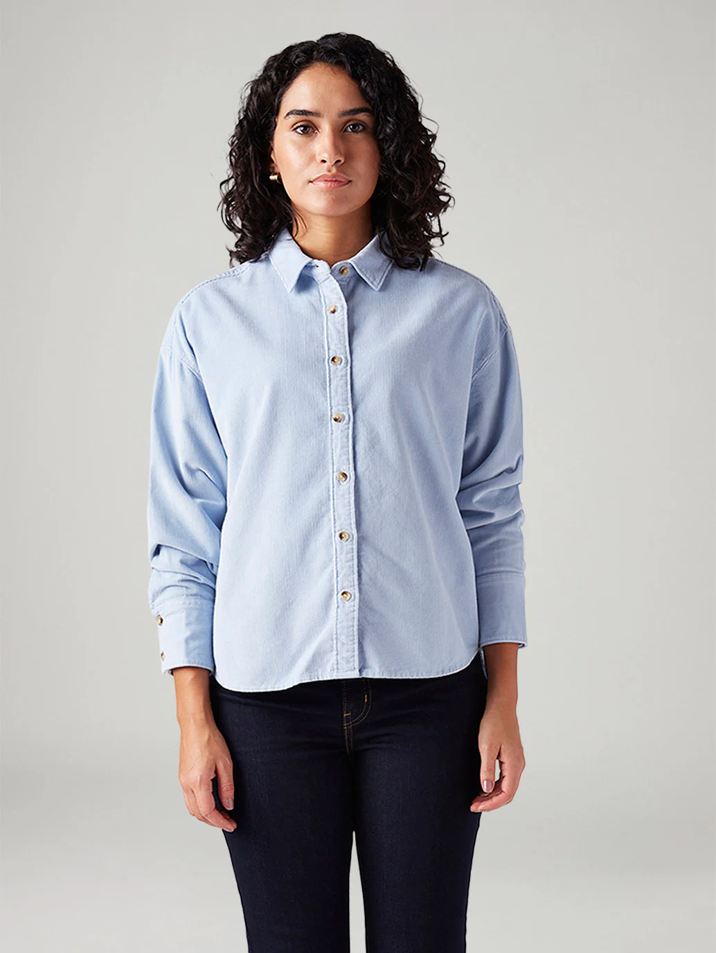 Women's Solid Relaxed Fit Shirt - Image 5