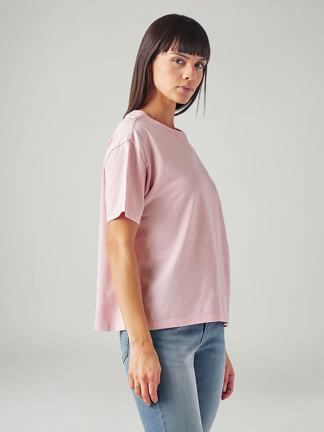 Women's Solid Relaxed Fit T-Shirt - Image 5