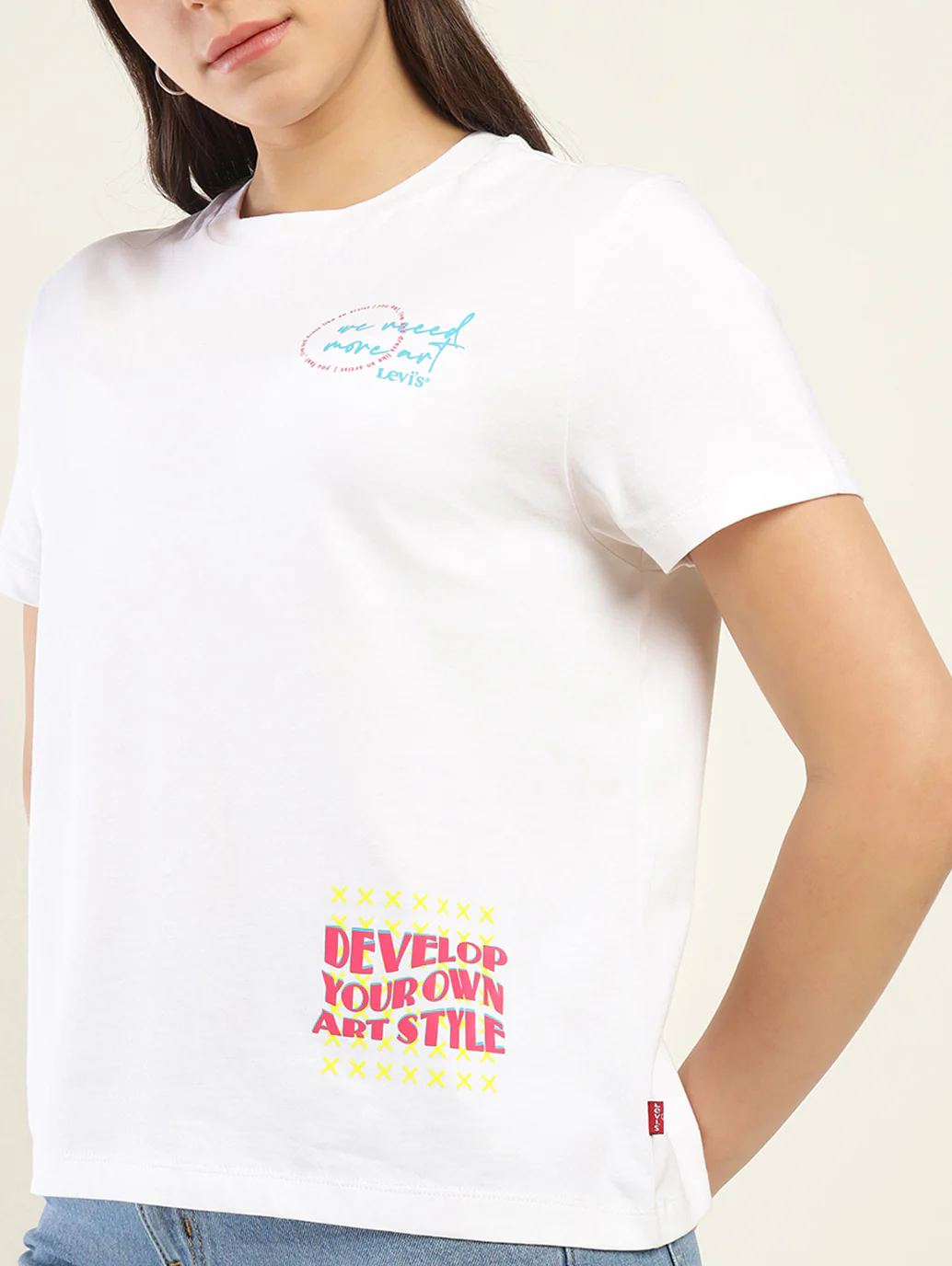 Women's Typography Relaxed Fit T-Shirt - Image 3