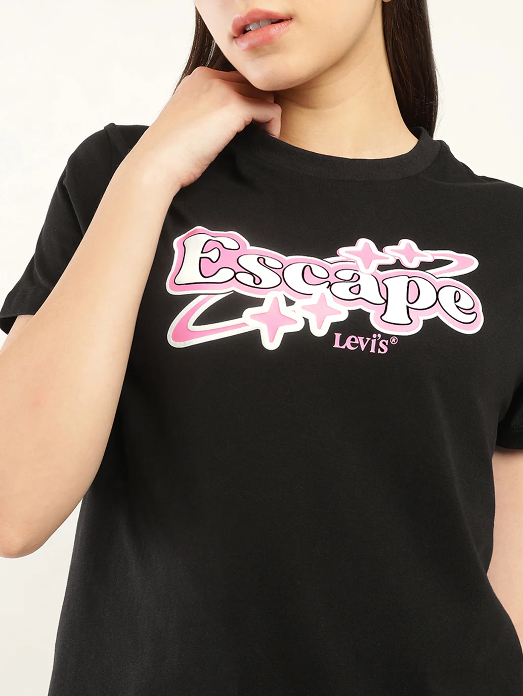 Women's Typography Relaxed Fit T-Shirt - Image 4
