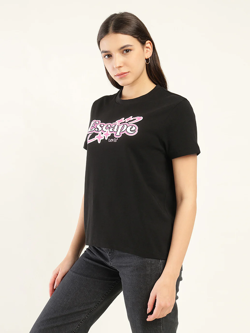 Women's Typography Relaxed Fit T-Shirt - Image 5