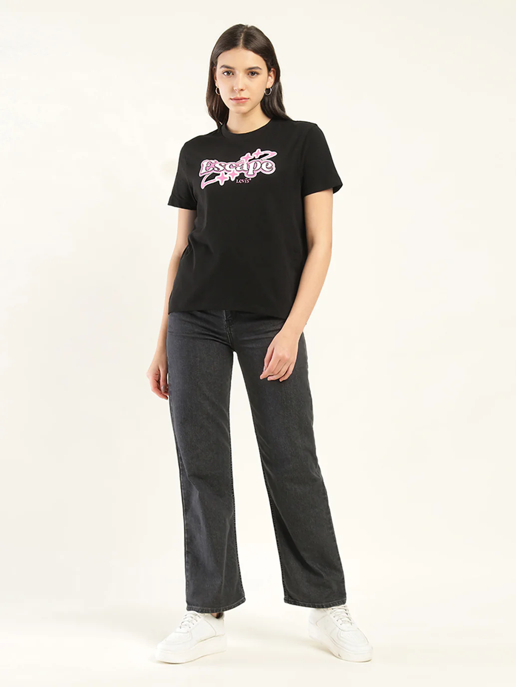 Women's Typography Relaxed Fit T-Shirt - Image 6