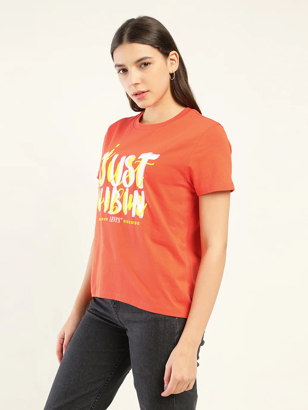 Women's Typography Print Relaxed Fit T-Shirt - Image 5