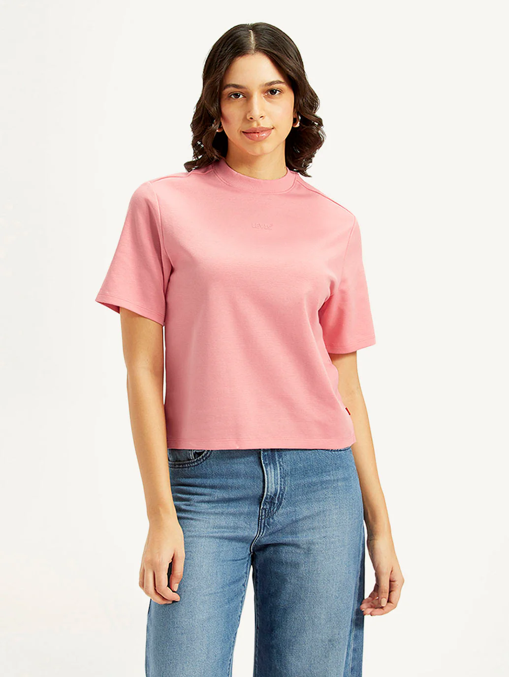 Women's Solid Relaxed Fit T-Shirt - Image 2