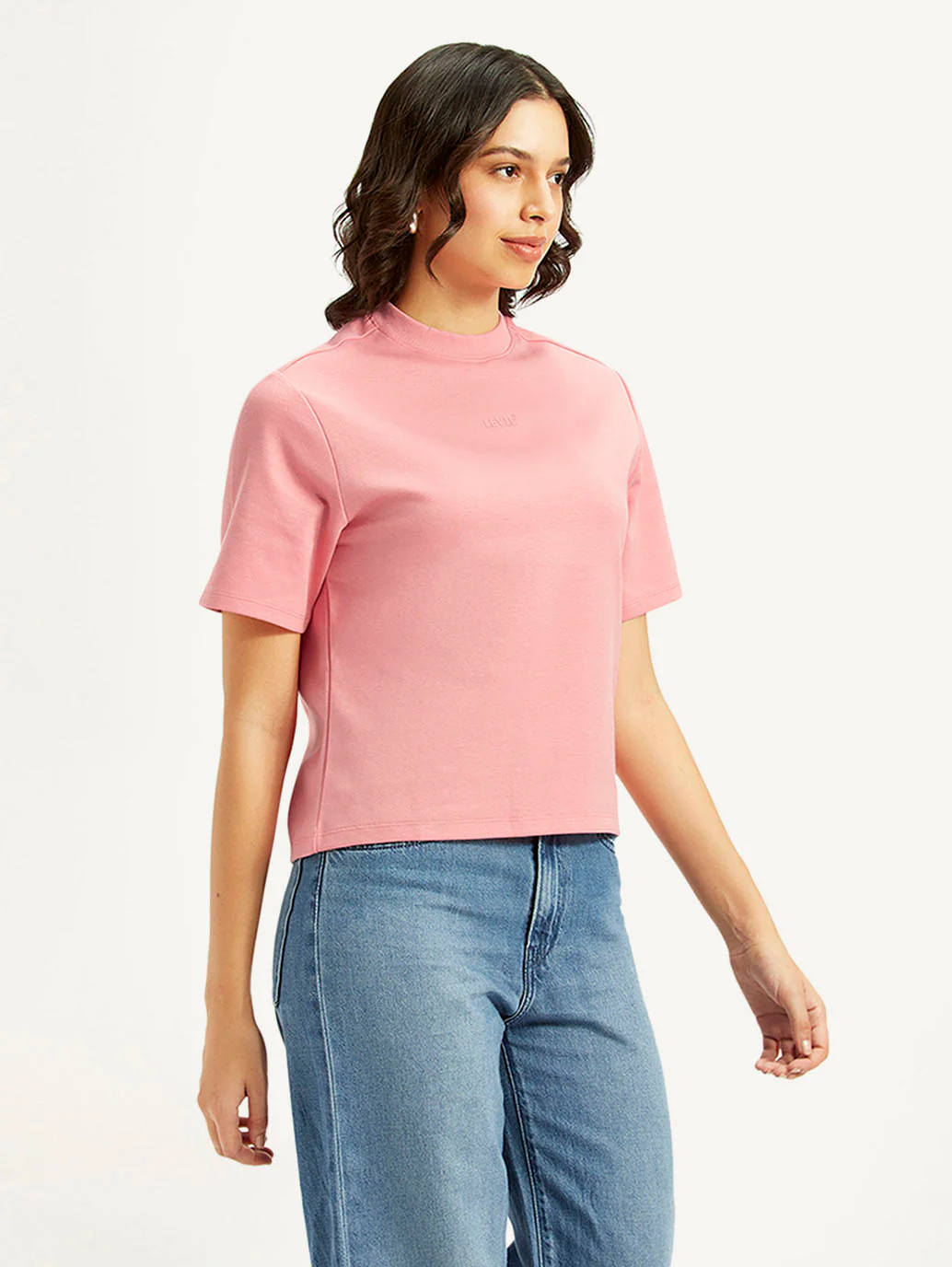 Women's Solid Relaxed Fit T-Shirt - Image 5