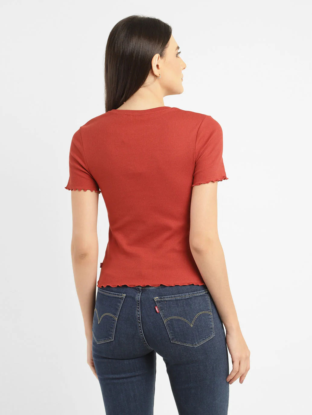 Women's Solid Round Neck Top - Image 3