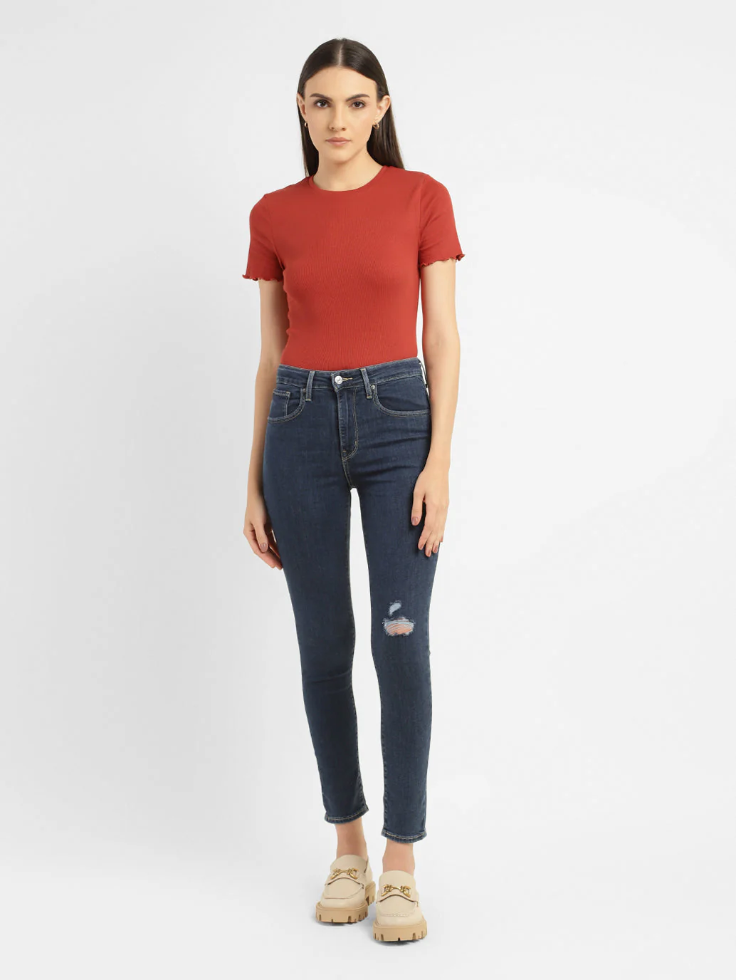 Women's Solid Round Neck Top - Image 5