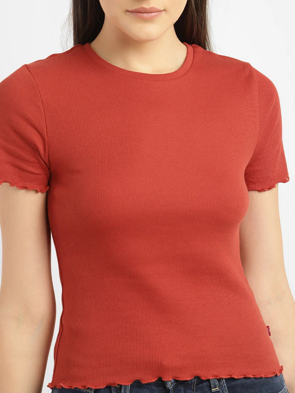 Women's Solid Round Neck Top - Image 6