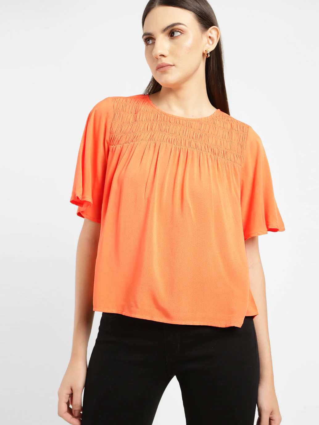 Women's Solid Round Neck Top - Image 2