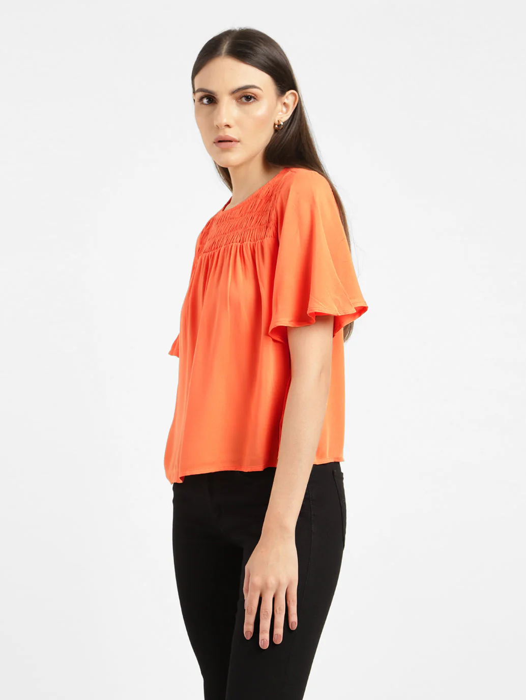 Women's Solid Round Neck Top - Image 4