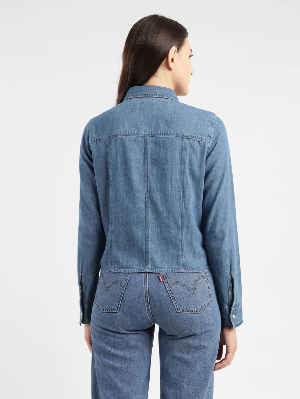 Women's Solid Slim Fit Shirt - Image 3