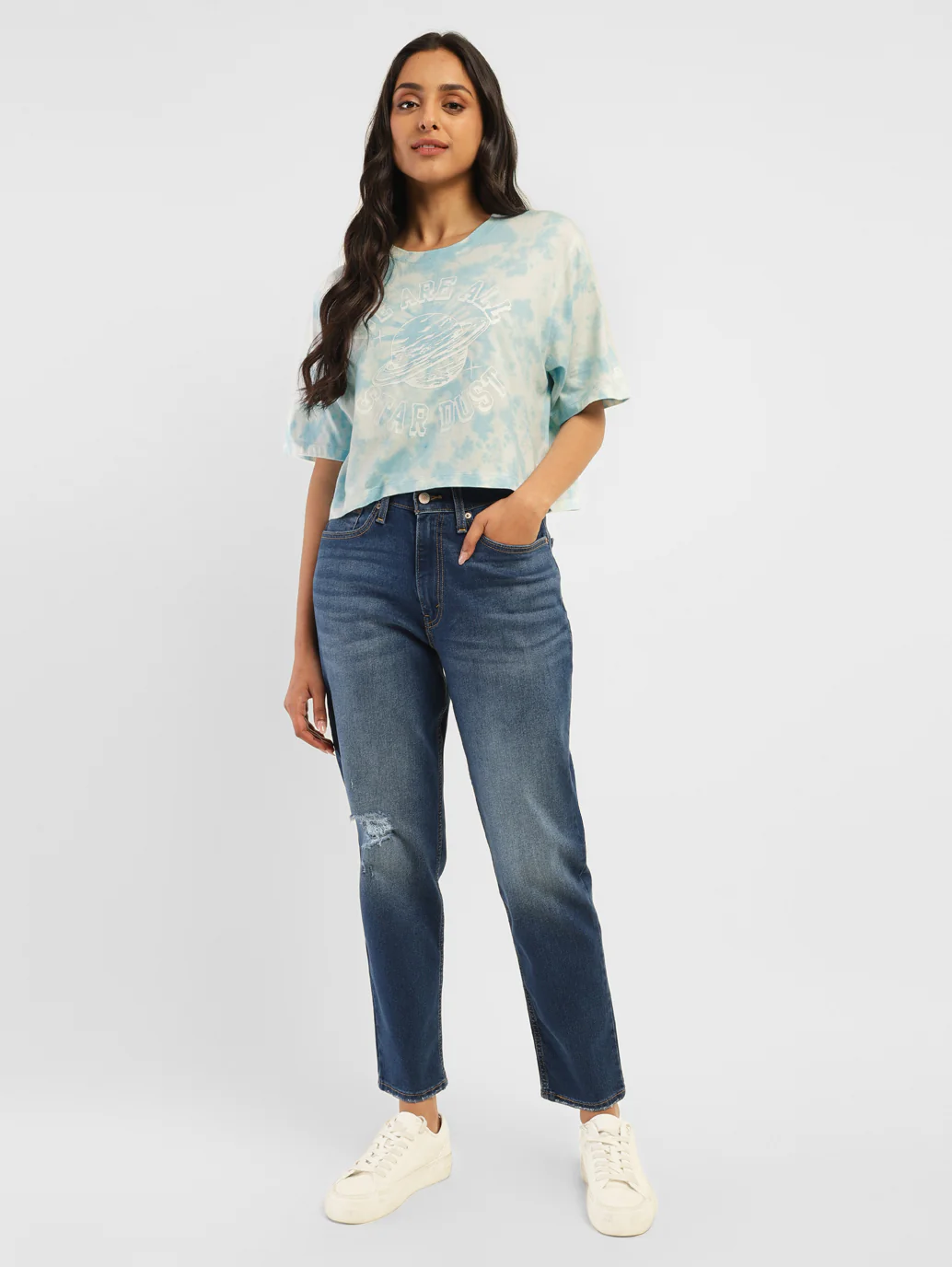 Women's Tie-Dye Boxy Fit T-shirt - Image 9