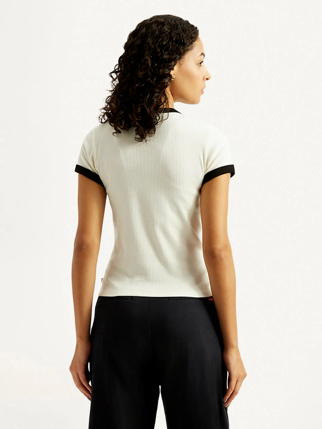 Women's Solid Slim Fit T-shirt - Image 2