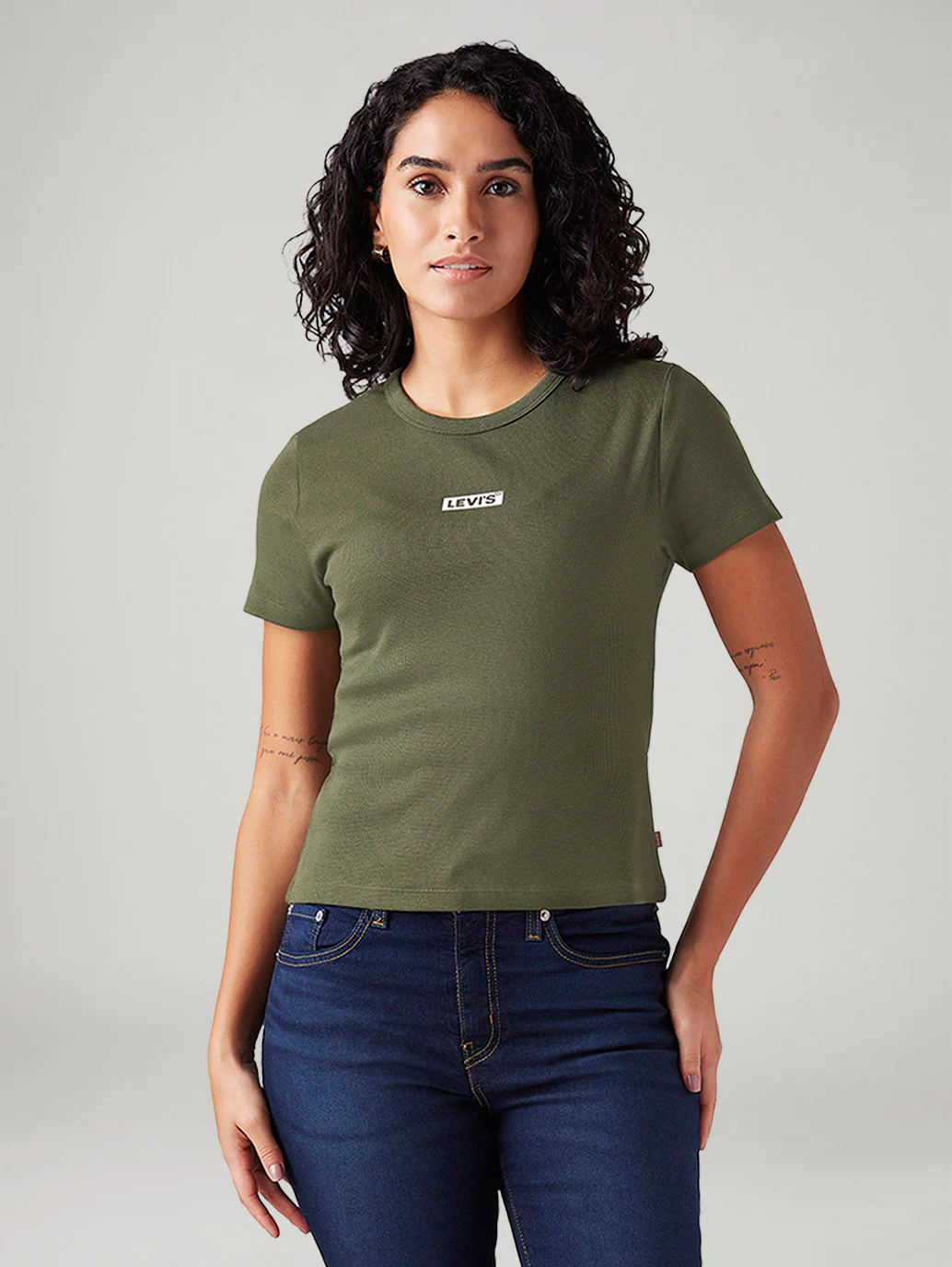 Women's Solid Slim Fit T-Shirt - Image 2