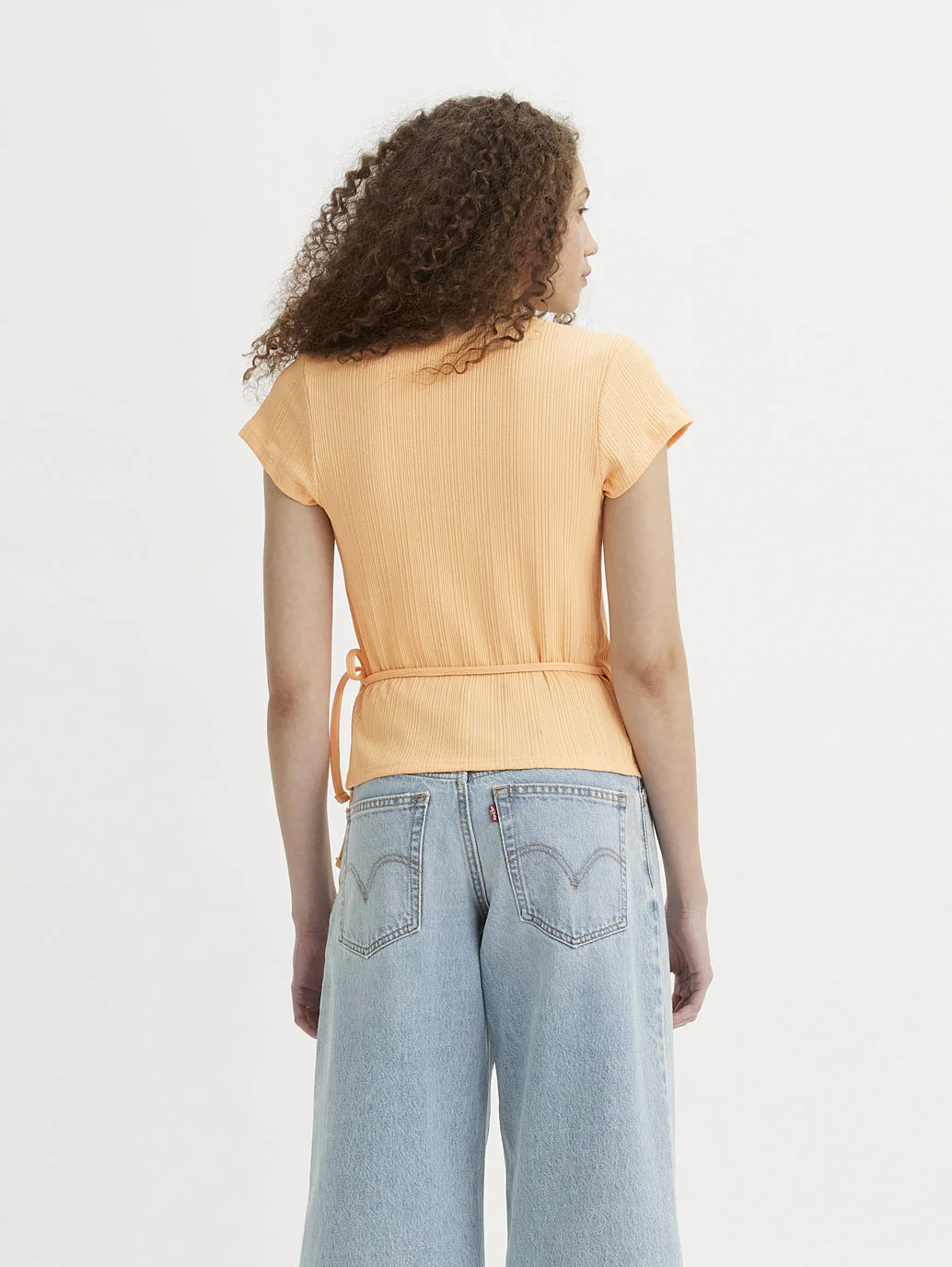 Women's Textured V Neck Top - Image 3