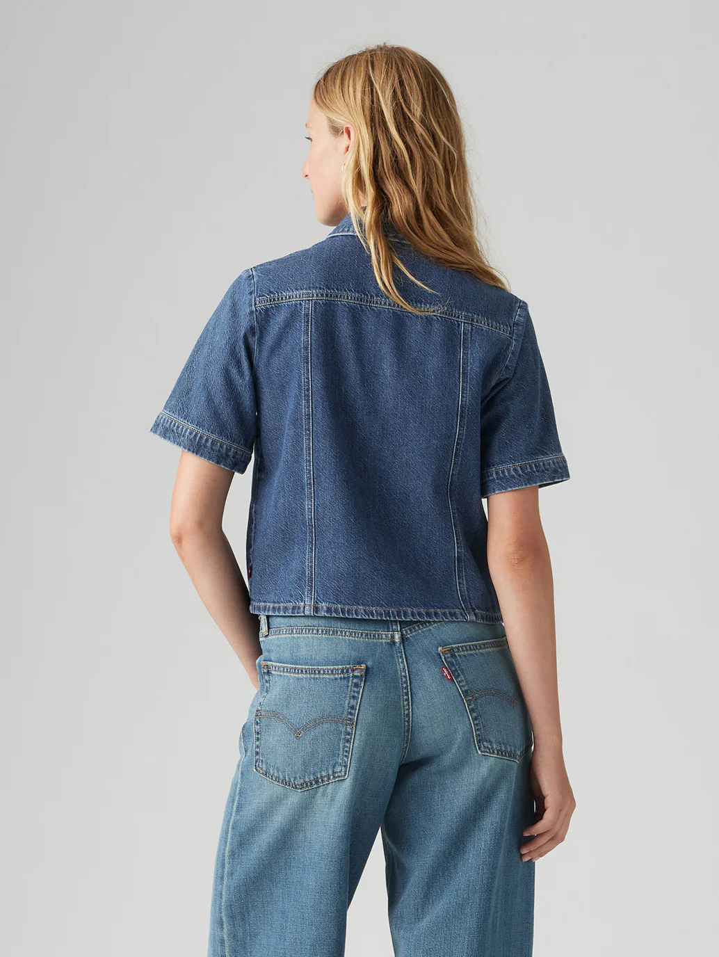 Women's Solid Spread Collar Shirt - Image 3