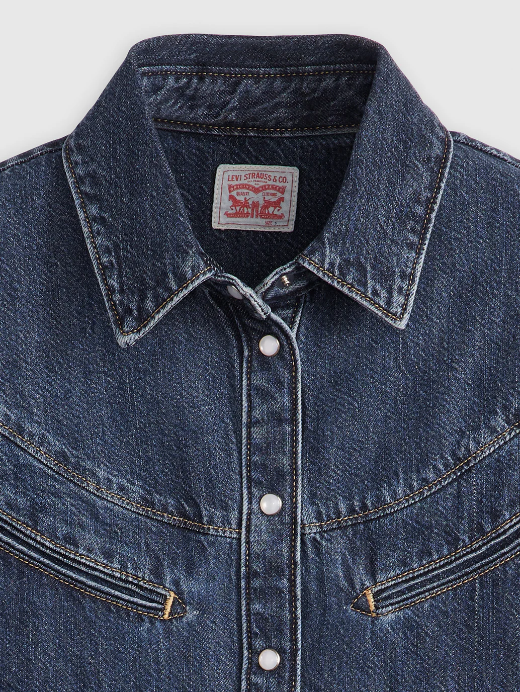 Women's Solid Spread Collar Shirt - Image 5