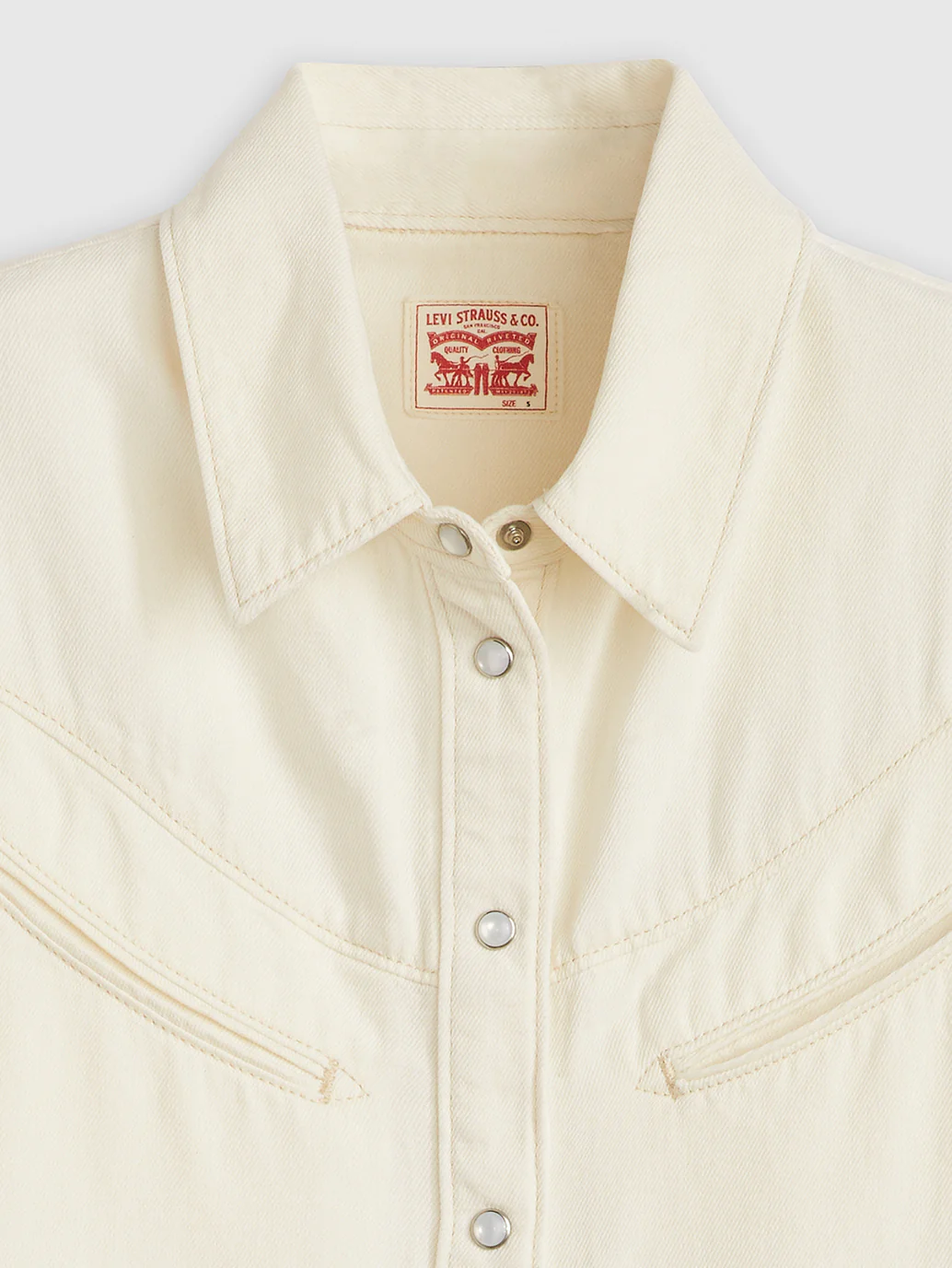 Women's Solid Spread Collar Shirt - Image 5