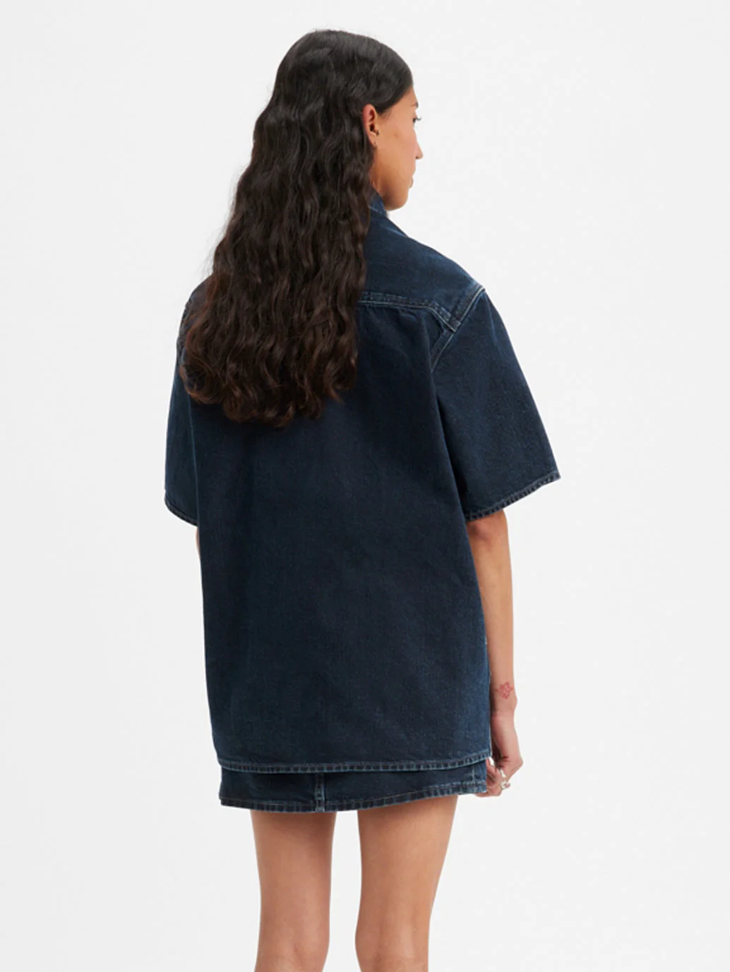 Women's Solid Spread Collar Shirt - Image 3