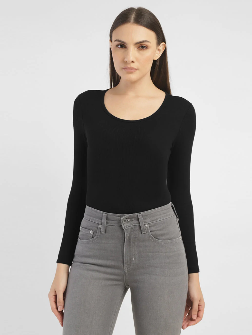 Women's Solid Slim Fit T-shirt - Image 6