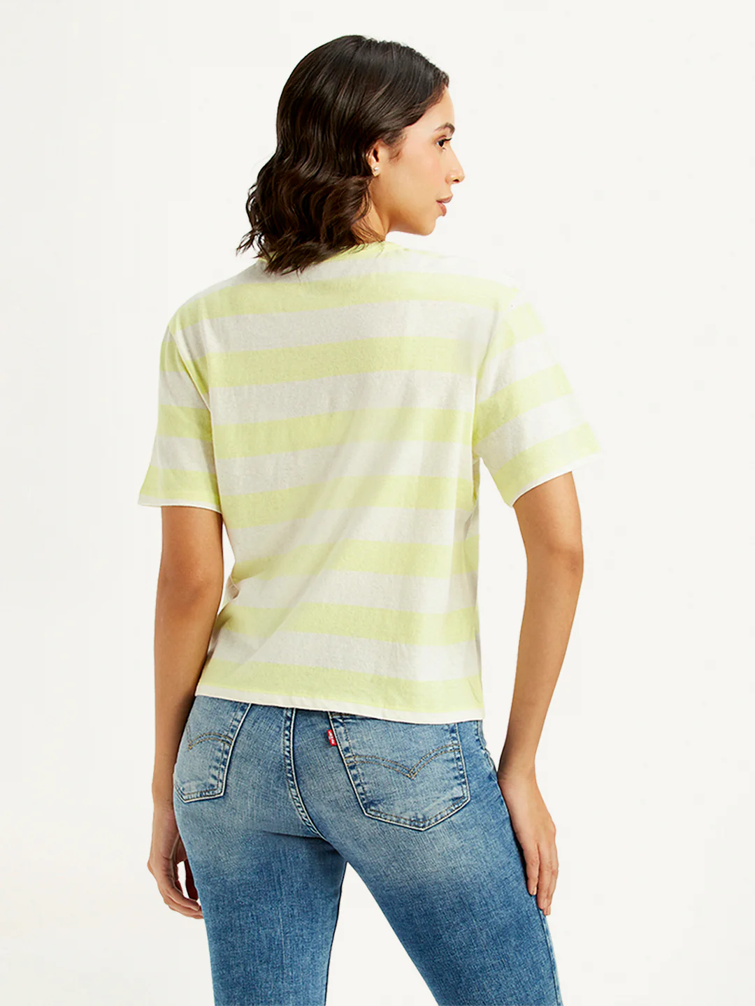 Women's Striped Relaxed Fit T-Shirt - Image 2