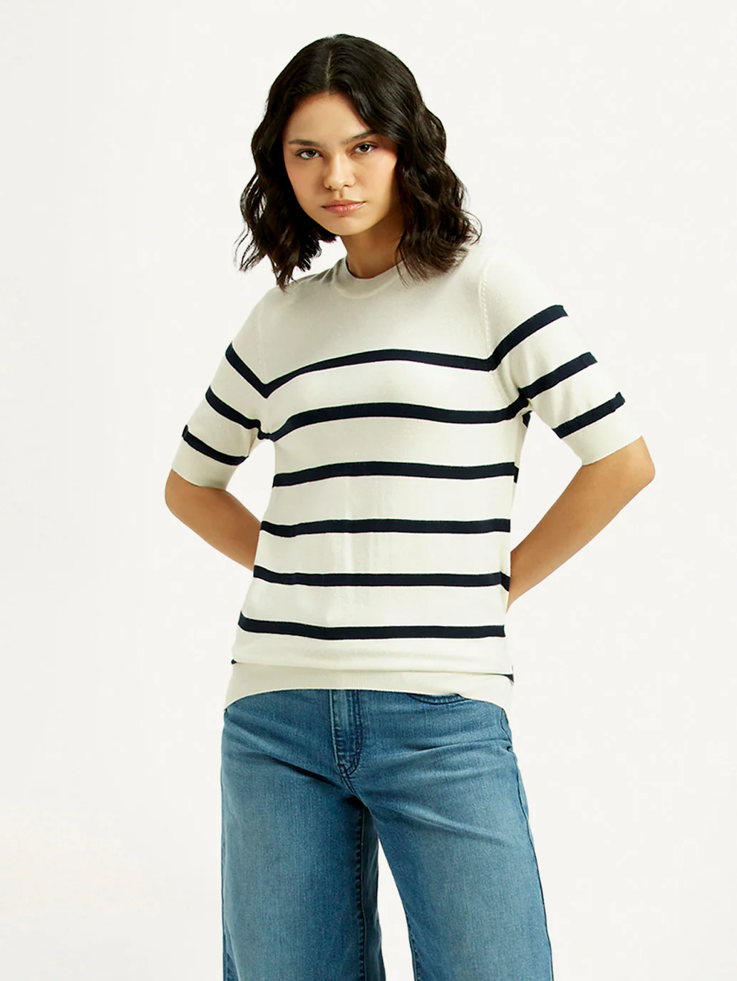 Women's Striped Crew Neck T-shirt