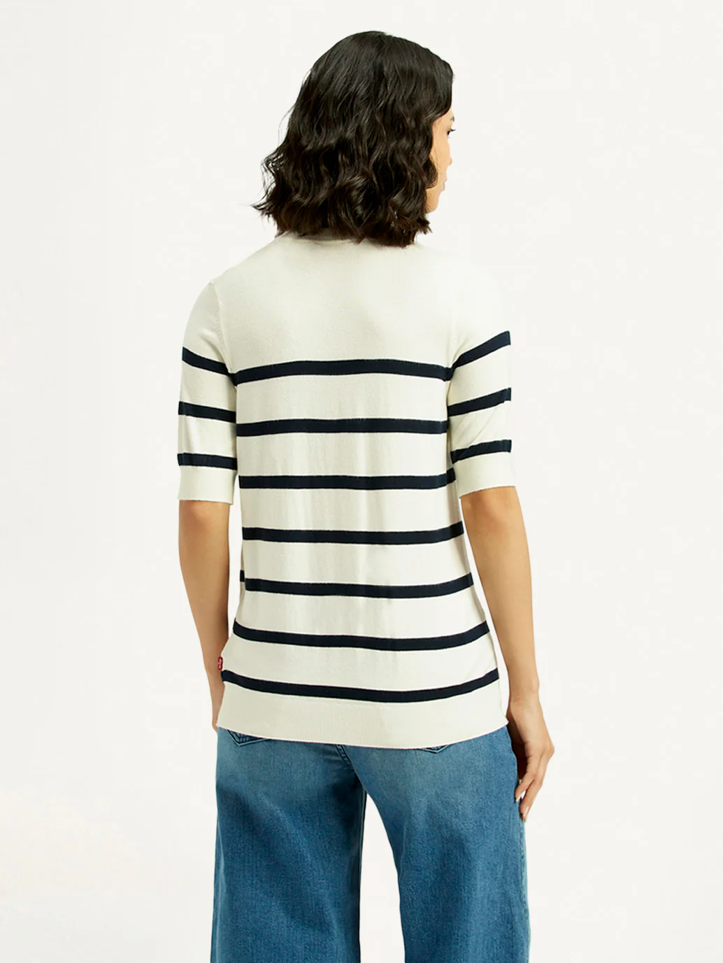 Women's Striped Crew Neck T-shirt - Image 3