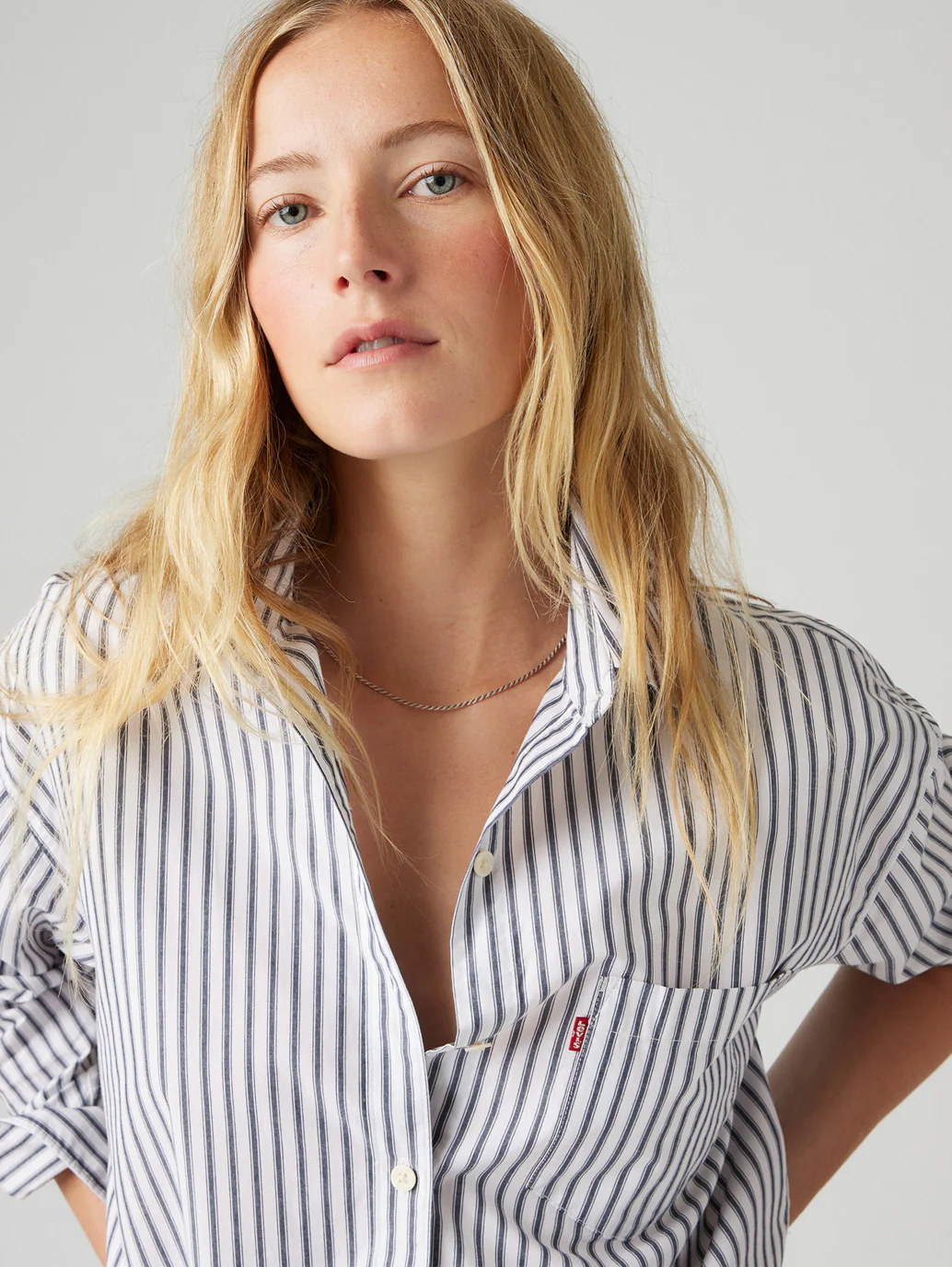 Women's Striped Relaxed Fit Shirt - Image 4