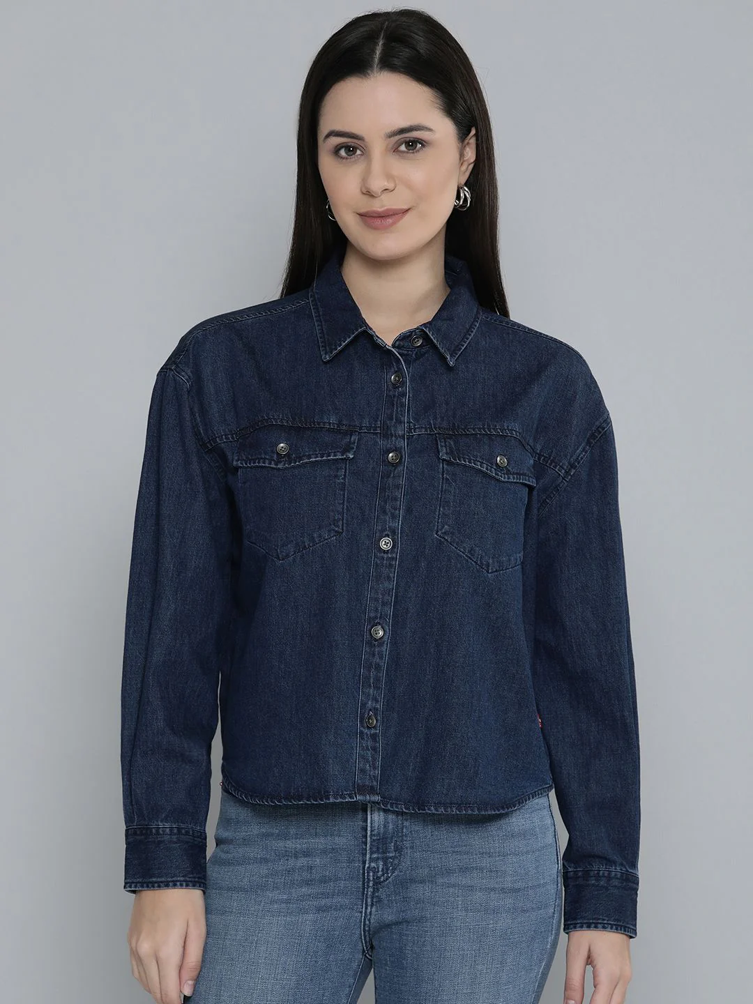 Women's Relaxed Fit Denim Shirt