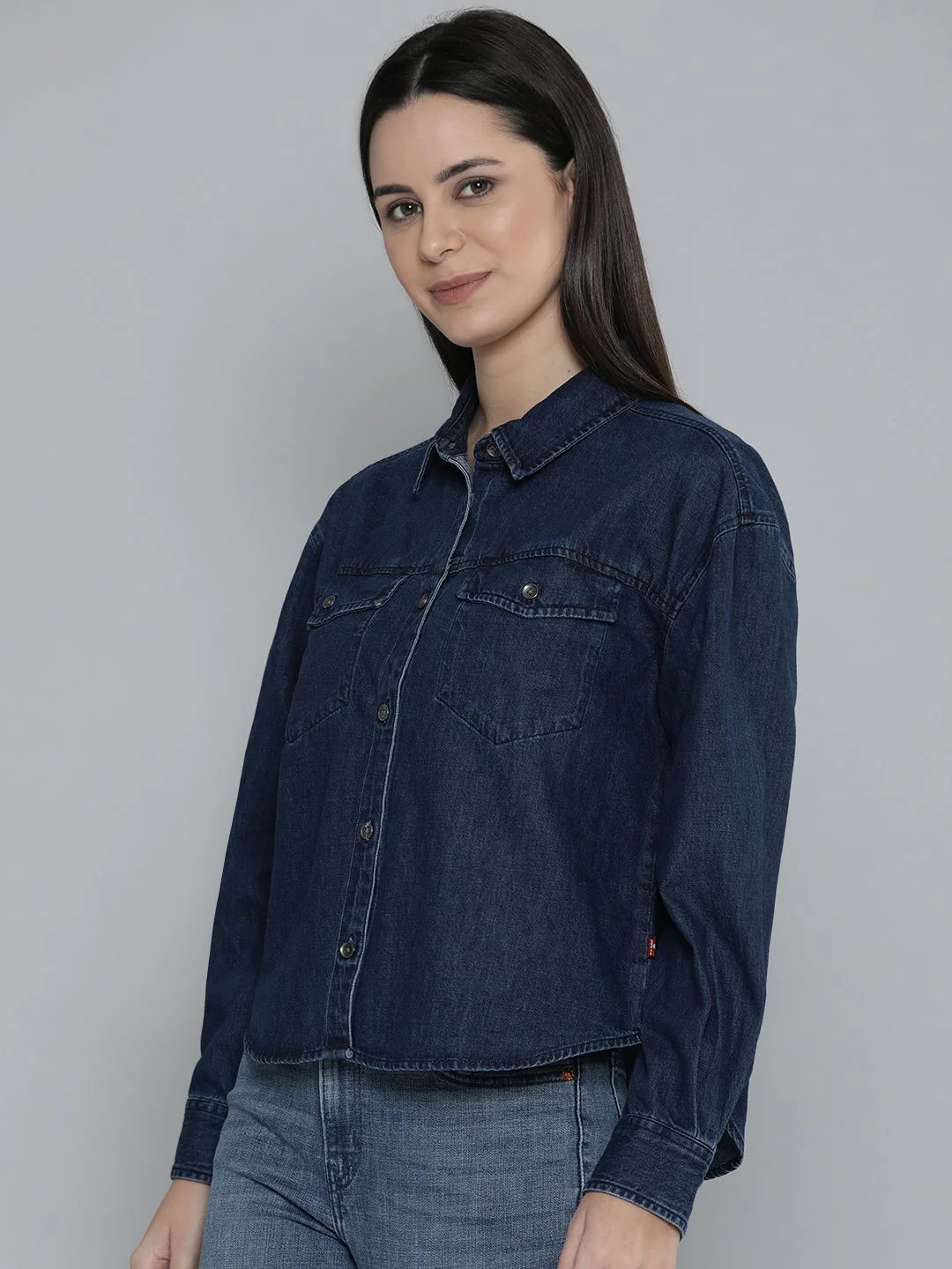 Women's Relaxed Fit Denim Shirt - Image 2
