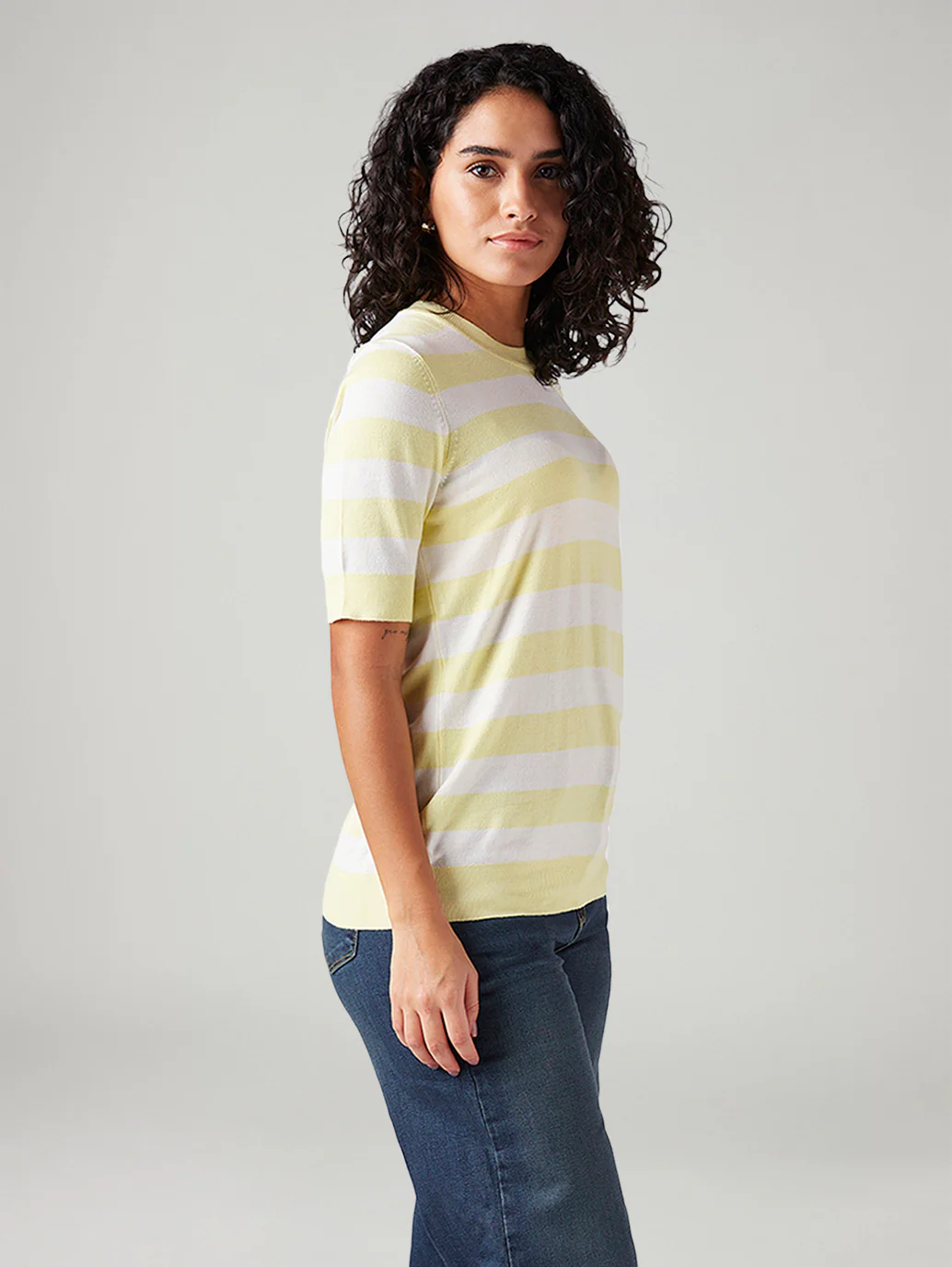 Women's Striped Regular Fit T-Shirt - Image 5
