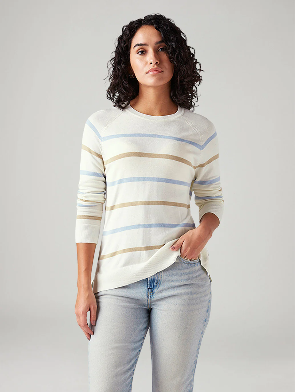 Women's Striped Regular Fit T-Shirt - Image 5