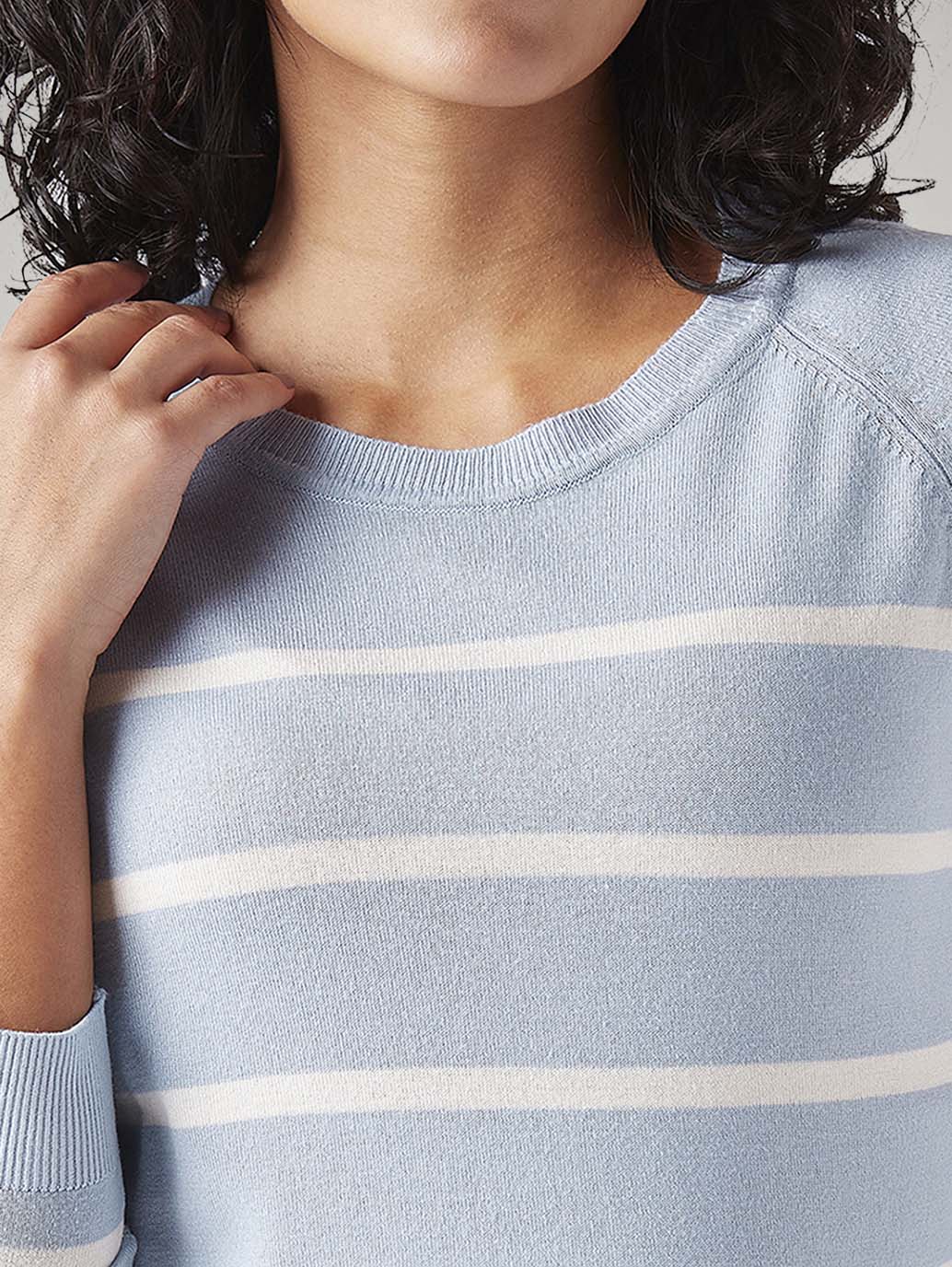 Women's Striped Regular Fit T-Shirt - Image 4