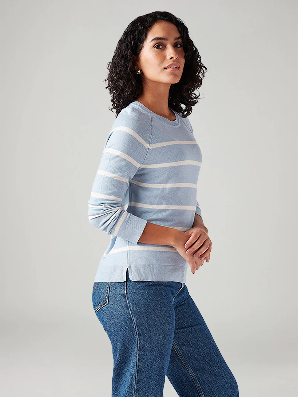 Women's Striped Regular Fit T-Shirt - Image 5