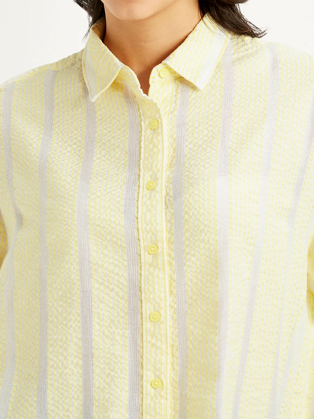 Women's Striped Relaxed Fit Shirt - Image 4