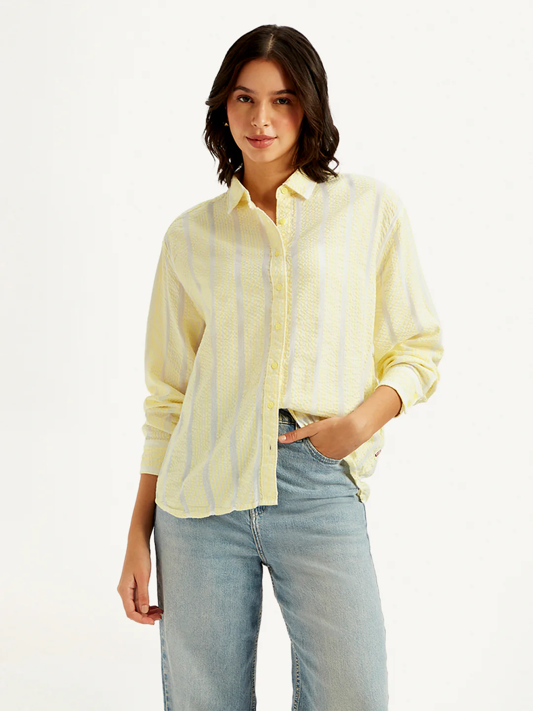 Women's Striped Relaxed Fit Shirt - Image 5