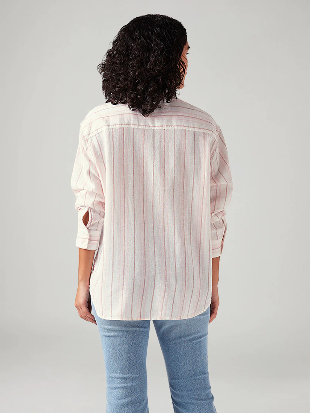 Women's Striped Relaxed Fit Shirt - Image 3