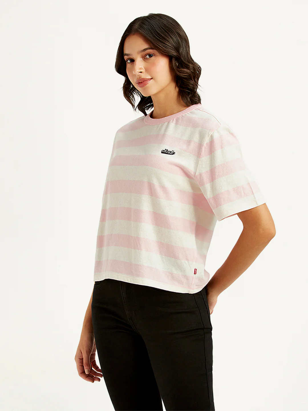 Women's Striped Relaxed Fit T-Shirt - Image 4