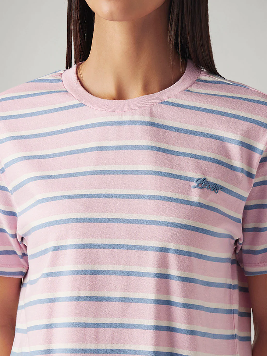 Women's Striped Relaxed Fit T-Shirt - Image 3