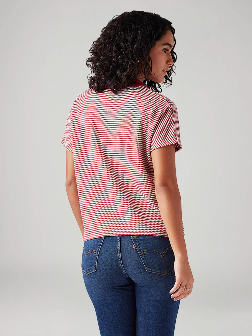 Women's Striped Relaxed Fit T-Shirt - Image 3