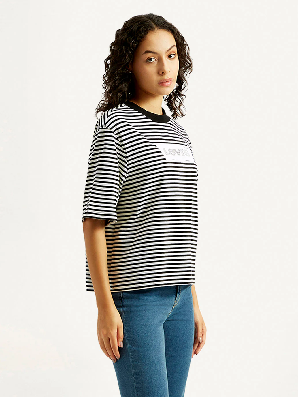 Women's Striped Relaxed Fit T-shirt - Image 5