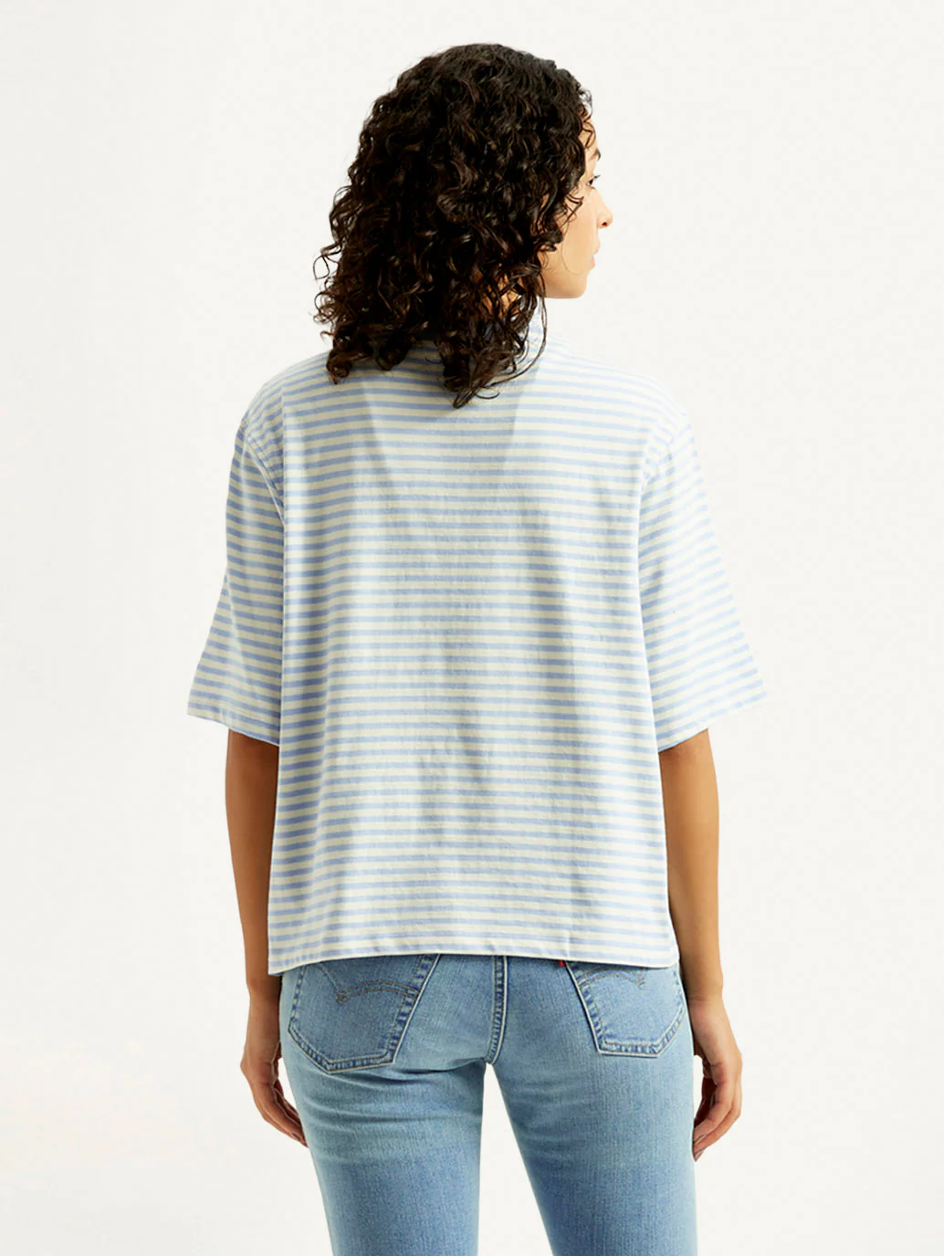 Women's Striped Relaxed Fit T-shirt - Image 3