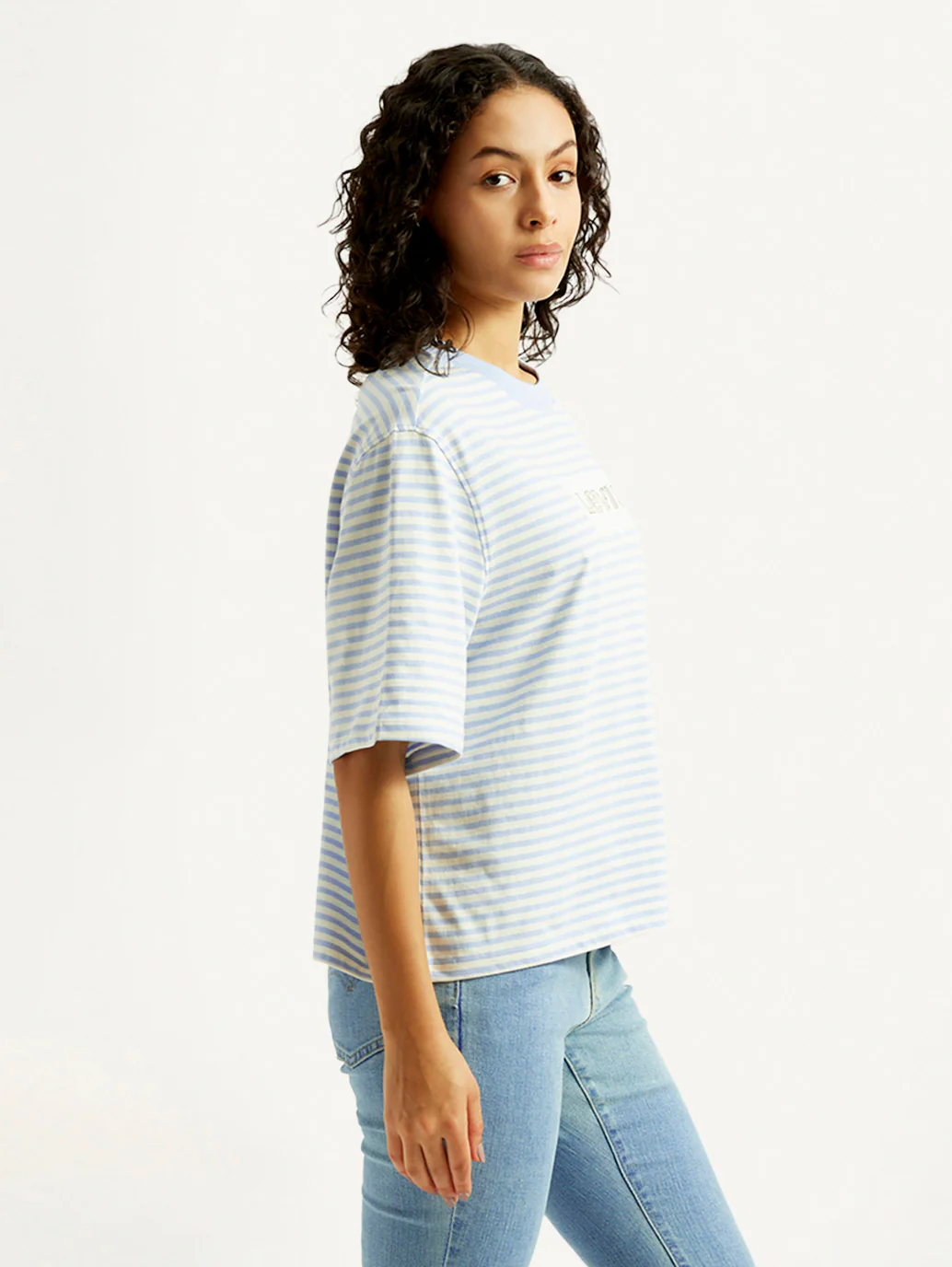 Women's Striped Relaxed Fit T-shirt - Image 5