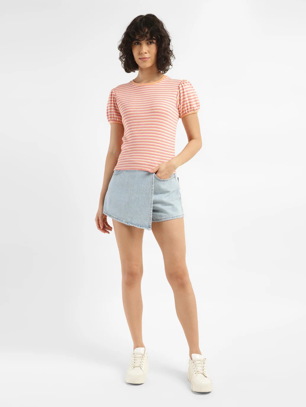 Women's Striped Round neck Top - Image 5