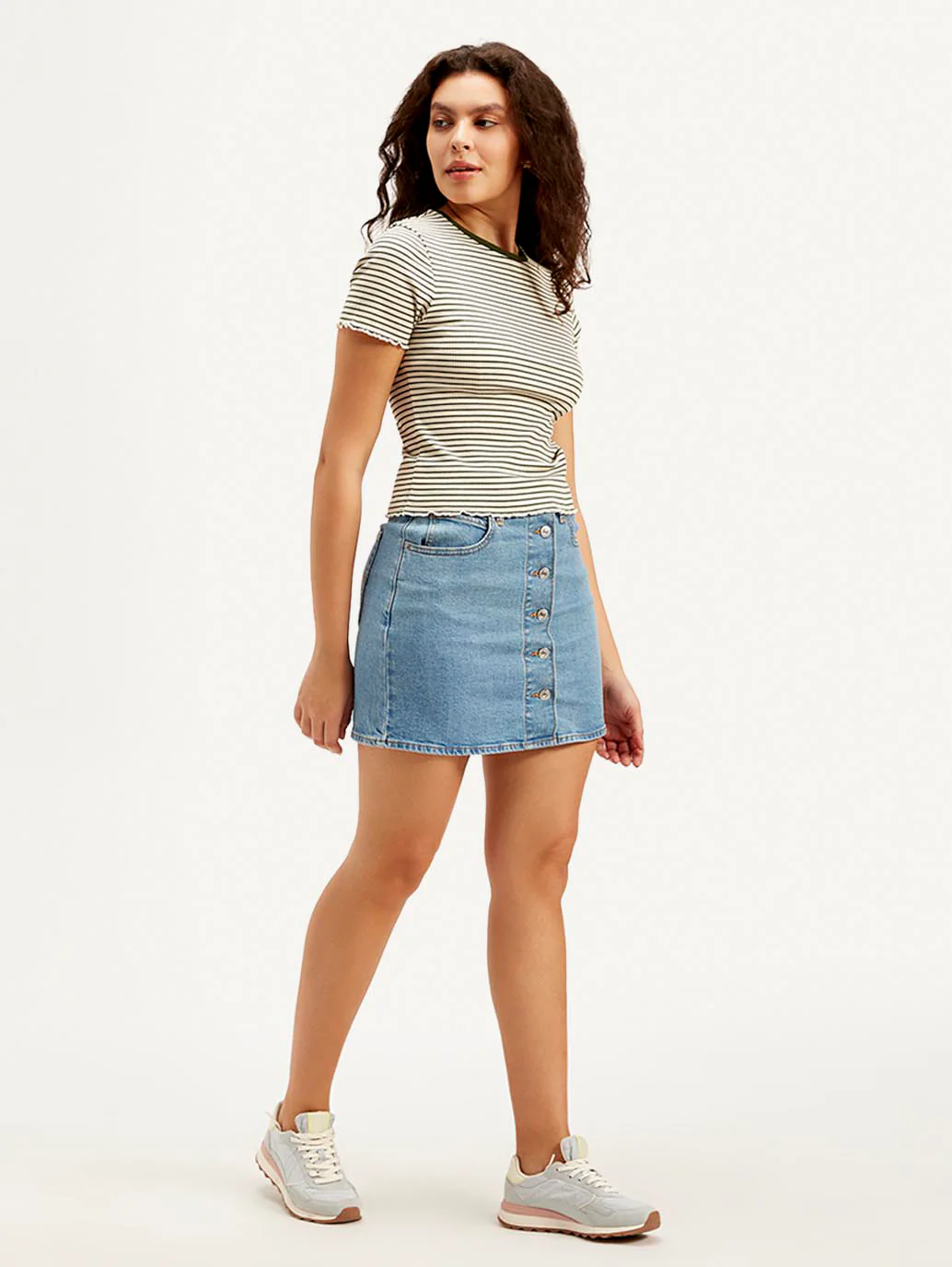 Women's Striped Slim Fit T-shirt - Image 5